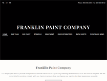 Tablet Screenshot of franklinpaint.com